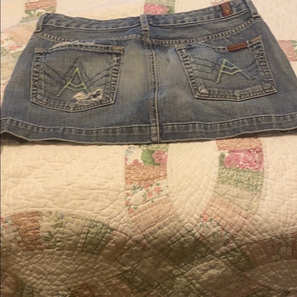 7 for all mankind jean skirt size 28 - Picture 2 of 2